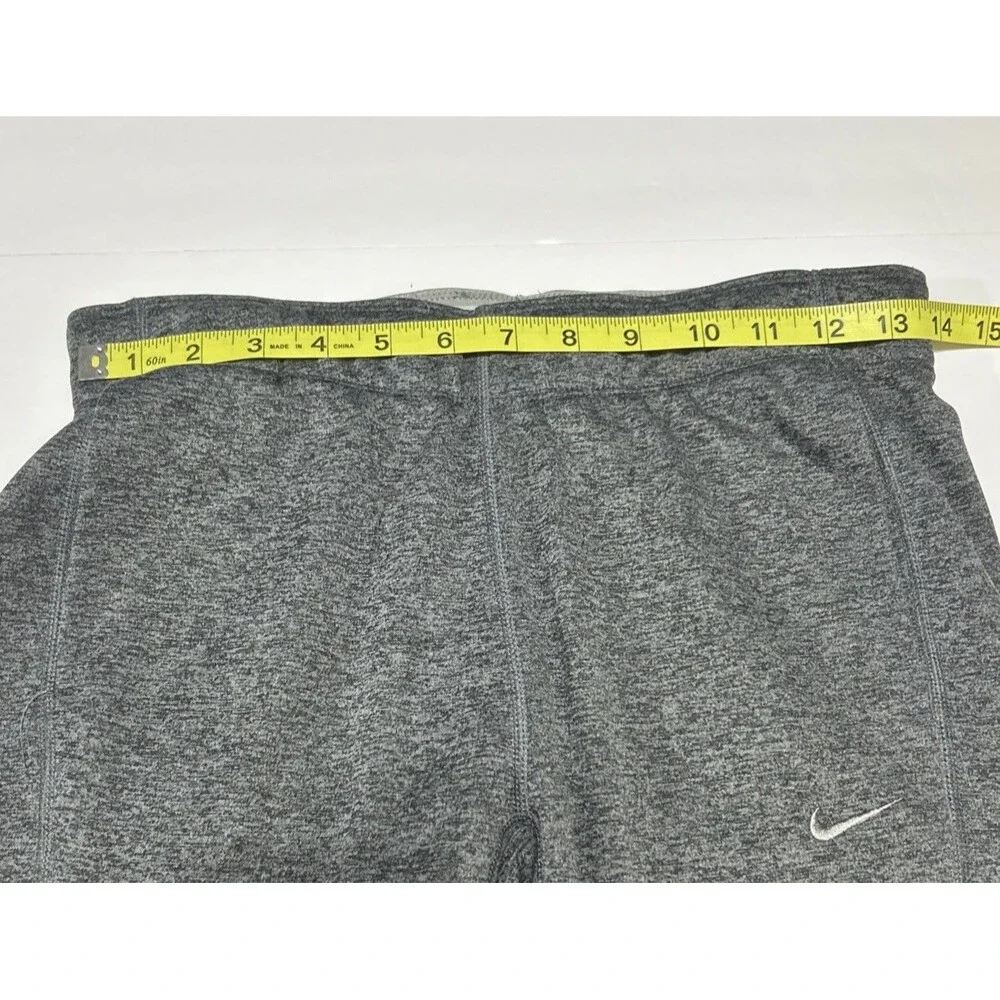 Nike Men’s XS Therma-Fit Thermal Pants Gray Fleece Training Sweatpants Ankle Zip